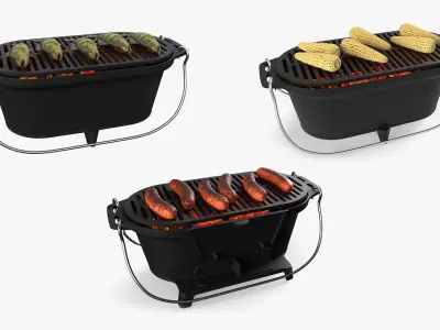  Portable Grills with Food Collection 