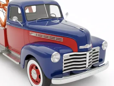 Vintage Two Tone Pickup Low-poly 3D model