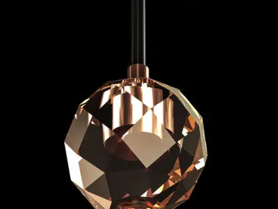 ROUND CLUSTER CHANDELIER 3D model