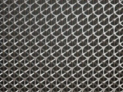 Brushed Aluminum Perforated Metal Grill PBR Seamless Texture purchase