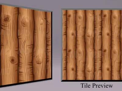 Cartoon Wood Textures Pack 16 - 10x PNG  Texture