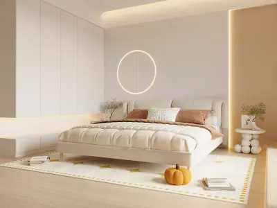Modern Bedroom 3D Model 3D model