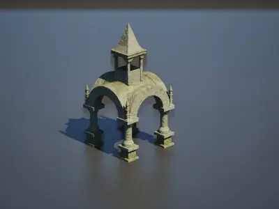 Graveyard pack vol 01 Low-poly 3D model