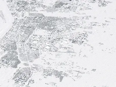 Omsk Russia City Landscape 3D Model 3D model