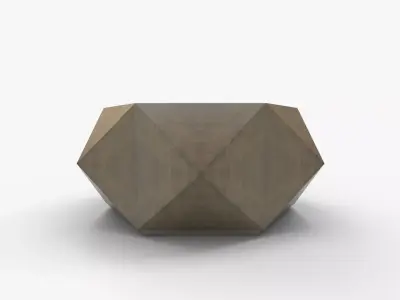 Anika Block Coffee Table 3D model