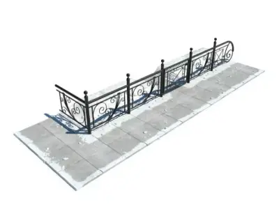 Hand   Steel Rail 3D model