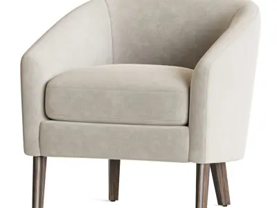 Jonah Armchair Westelm 3D model