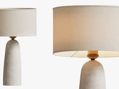 Handmade Dimmable Ceramic Table Lamp DeBarro  3D model