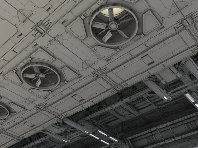 Sci-Fi hall builder FULL PACK edition and bonus 3D model