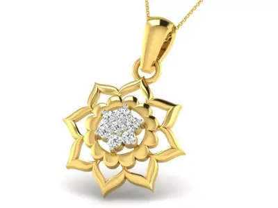 diamonds pendant 3D print model 25