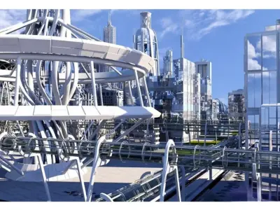 Future Sci Fi City 3D model purchase