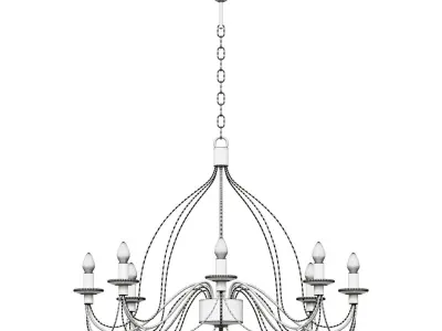Hanging Chandelier Aurora Castle 10010-5L 3D model