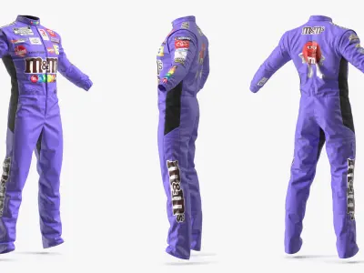  Toyota NASCAR Fire-Resistant Race Suit MMs Purple 
