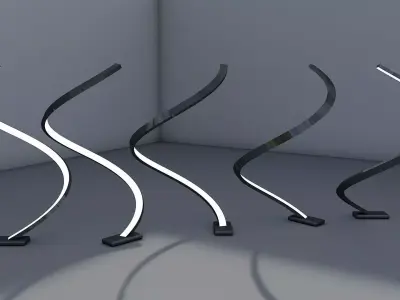 Twist Lamp Free 3D model