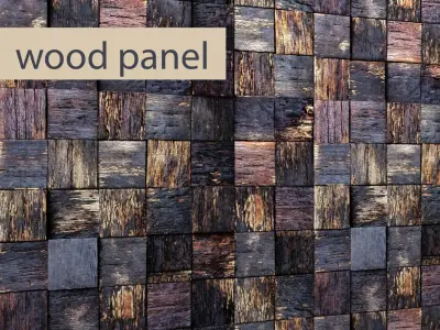 wood wall 1 3D model