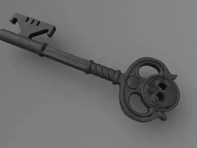 Locke and key Ghost key 3D print model