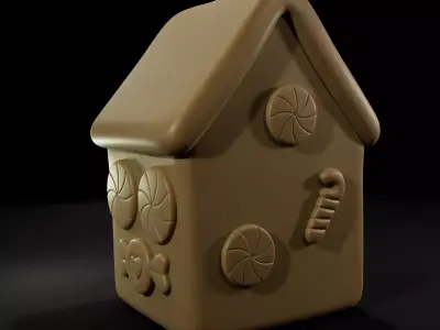 Gingerbread House  3D Print Model 3D print model