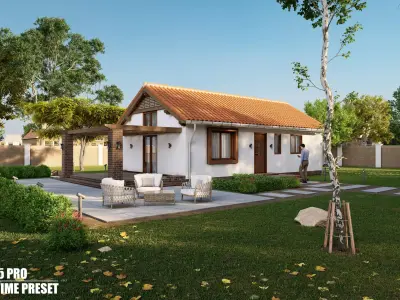 Lumion Exterior Scene House 02 3D model 3D model