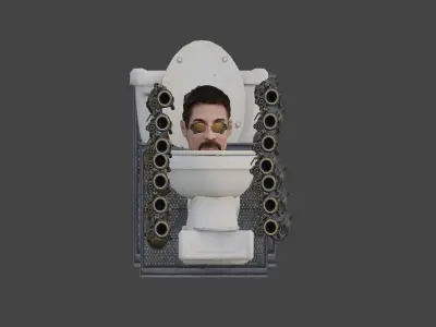 Freeman toilet 3D model