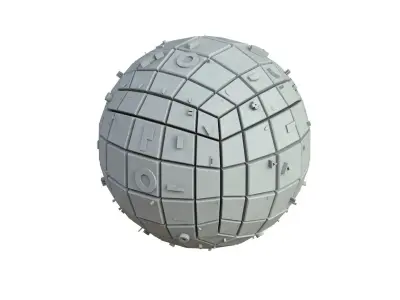 Sci Fi Object No 3696 Low Poly Low-poly 3D model