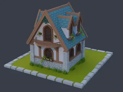 Fantasy house 2 3D model