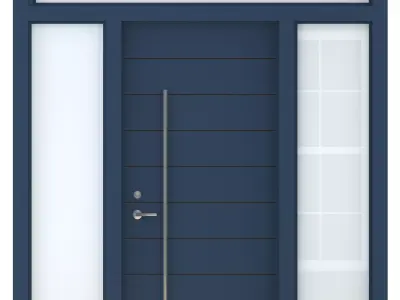 Door-102 modern front door 3D model