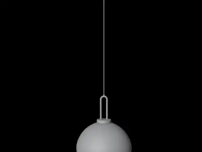 Light glass globe pendant Free 3D model