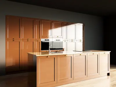 2-Kitchen2 glossy 1 3D model