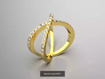 Artistic Stirrups and Cross Shape stl 3d ring Collection 3D Model Pack