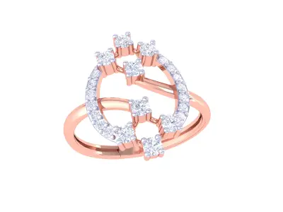  Women Ring MTL 3dm STL OBJ FBX Details 3D print model 86