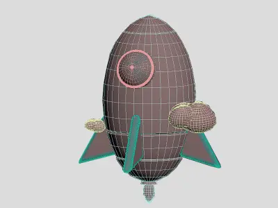 3D app web Icon Low-poly 3D model-04 Low-poly 3D model