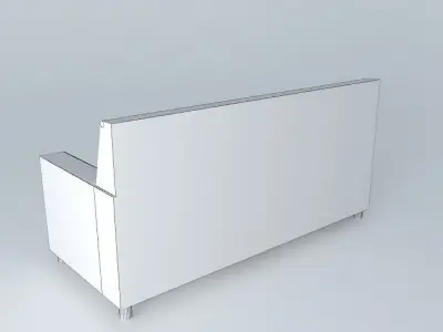 Couch with lights Free 3D model