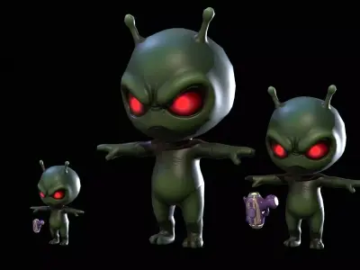 ChibiManiac7Pack1 Low-poly 3D model