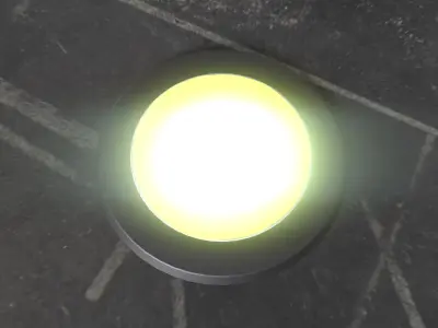 recessed light - Game Ready - VR AR Low-poly 3D model