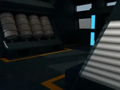 Sci Fi Interior 3D model