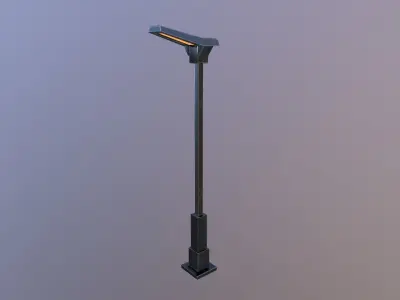 Street Lamp Free low-poly 3D model