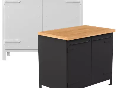 Kitchen cabinet Noodles Noodles  Noodles Corp 3D model