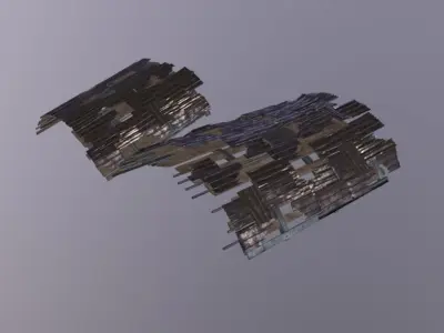 Slum Roof Pack Low-poly 3D model