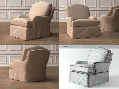 Camelback Swivel Glider 3D model