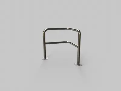 Barrier V2 - 002 Low-poly 3D model