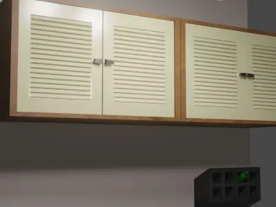 Project Room 02 kitchen Low-poly 3D model