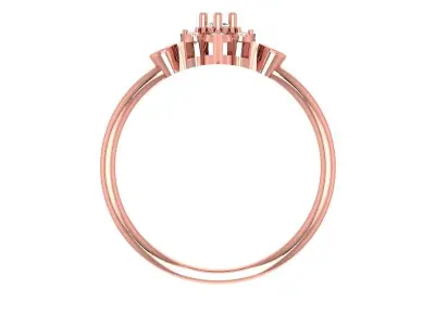 Solitaire Women Light Weight Band Ring 3D print model purchase
