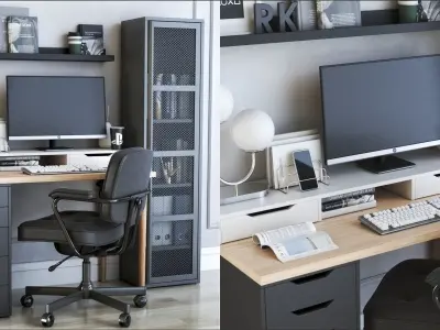 Office workplace 36 3D model