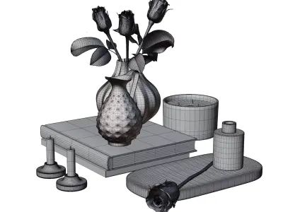 H M Decorative Set 3D model