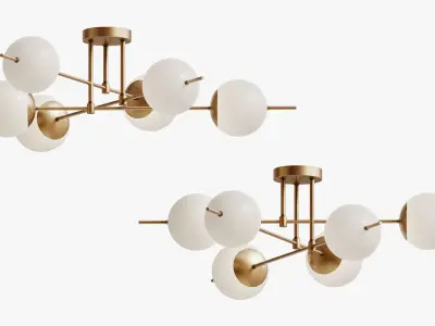 Ceiling lamp Damask 3D model