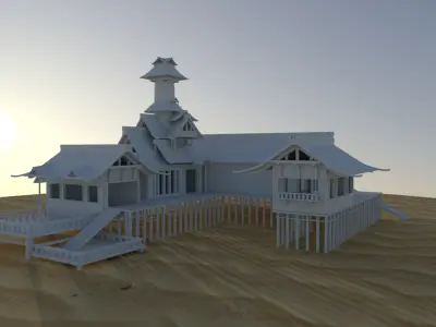 Exterior Scene 3D model 3D model buy