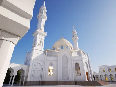 The White Mosque In Bolgar City 3D model