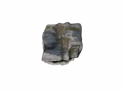 3d Render  Natural Cliff Barrier By Sea Edge 3D model