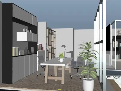 duplex Office apartment floorplan 3D model