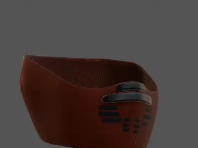 Gas mask helmet 3d model scifi Low-poly  Low-poly 3D model 133